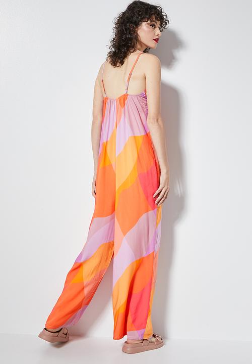 Superbalist - Straight neck jumpsuit - bold abstract print