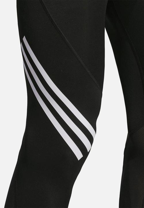 adidas Performance - ALPHASKIN SPORT+ LONG 3-STRIPES TIGHTS - black