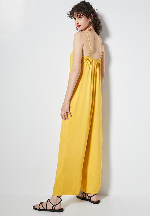 Superbalist - Straight neck jumpsuit - golden yellow