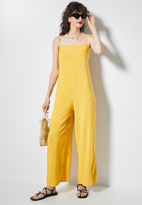Superbalist - Straight neck jumpsuit - golden yellow
