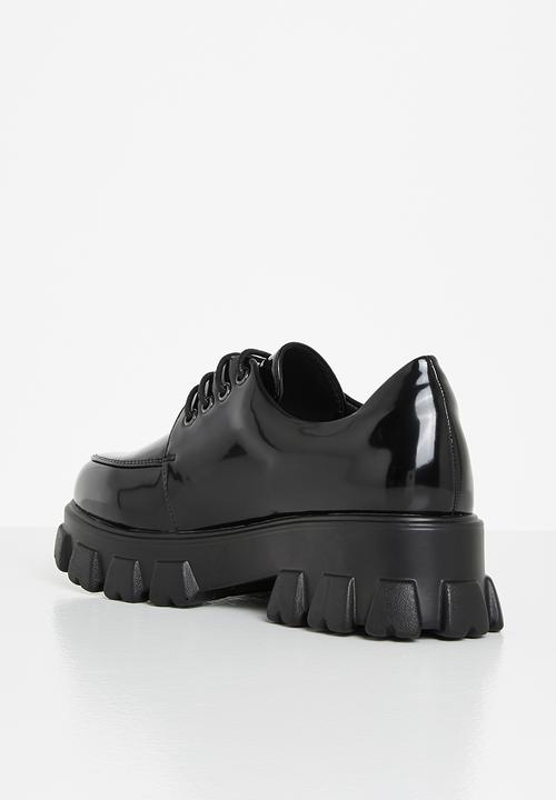 Glamorous - Chunky lace up derby - black box 