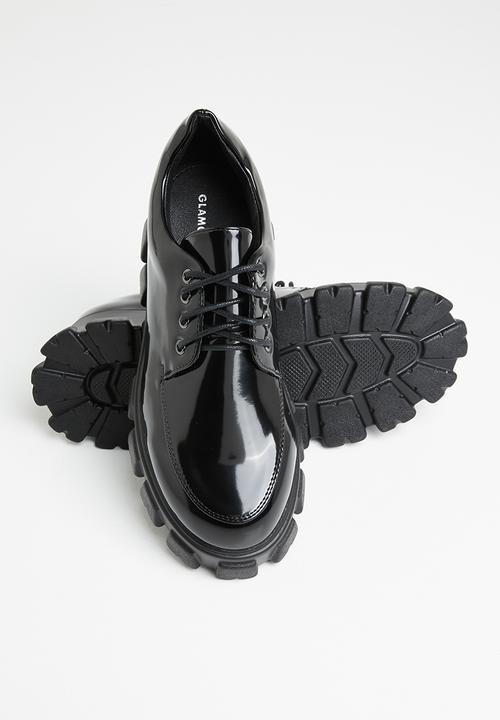 Glamorous - Chunky lace up derby - black box 