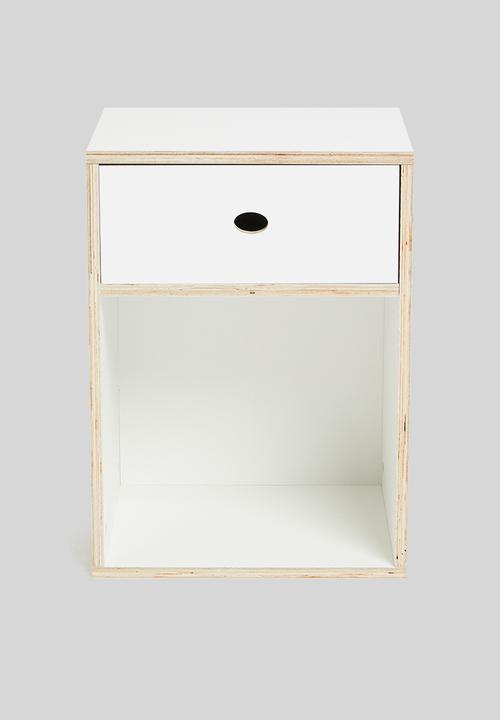 Sixth Floor - Norton bedside pedestal - white 