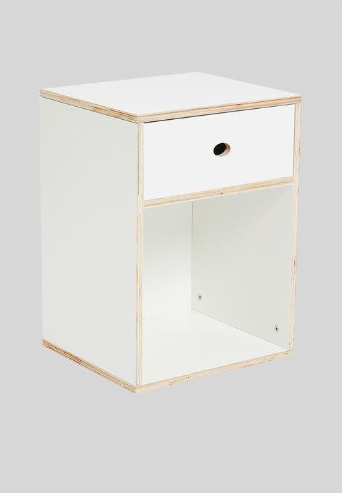 Sixth Floor - Norton bedside pedestal - white 