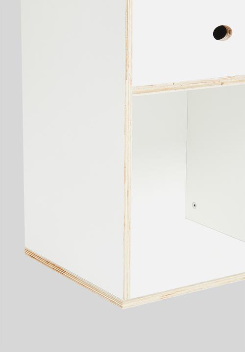 Sixth Floor - Norton bedside pedestal - white 