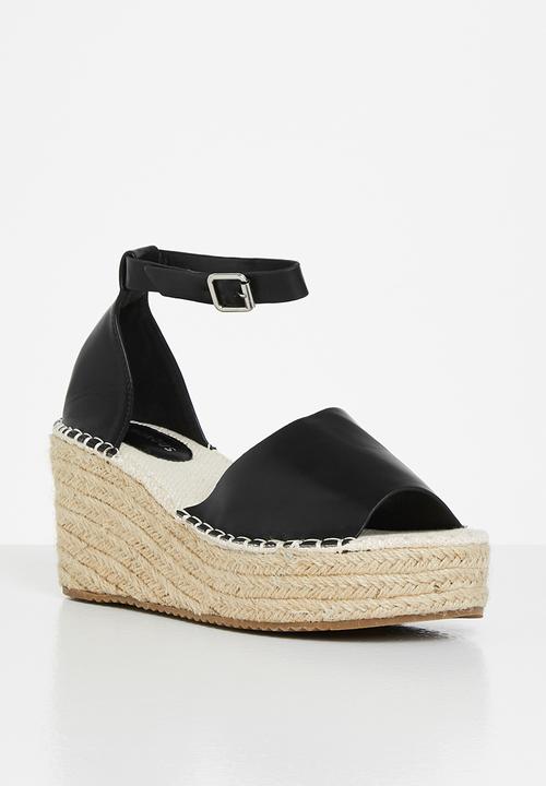 Glamorous - Wedge espadrille - black 