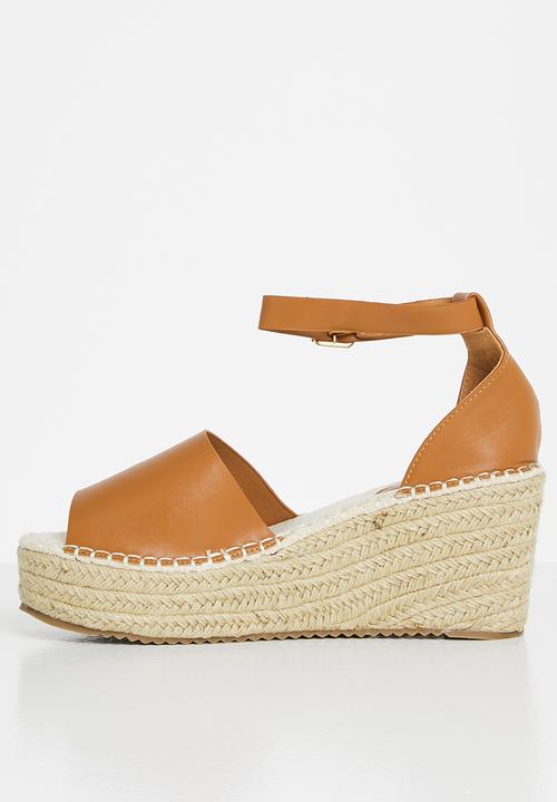 Glamorous - Wedge espadrille - camel 