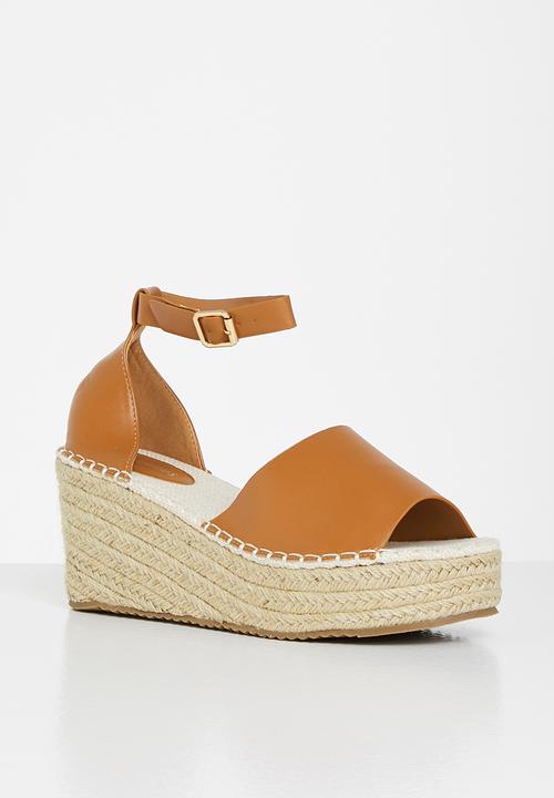 Glamorous - Wedge espadrille - camel 