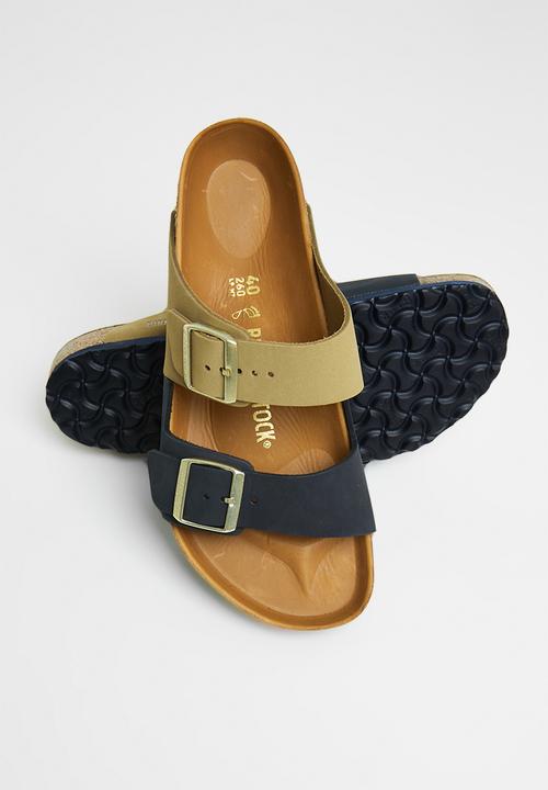 Birkenstock - Arizona split nubuck regular - midnight/mud green