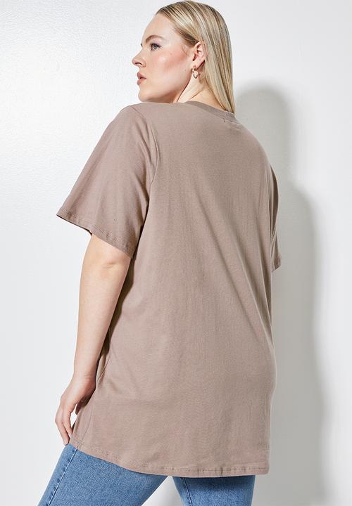 Superbalist - Longline tee - mink