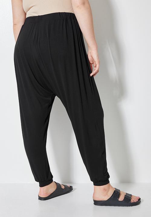 Superbalist - Drop crotch jogger - black