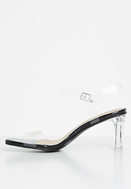 Superbalist - Crytal open block heels - black