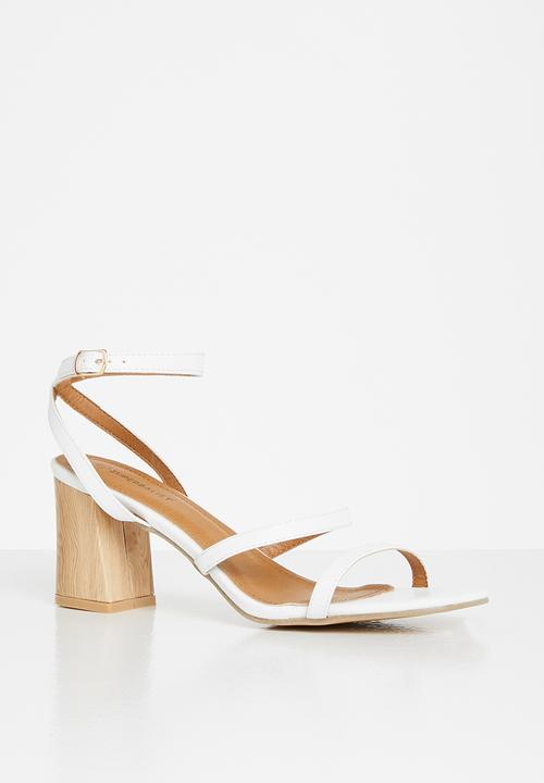 Superbalist - Kerry open block heel - white