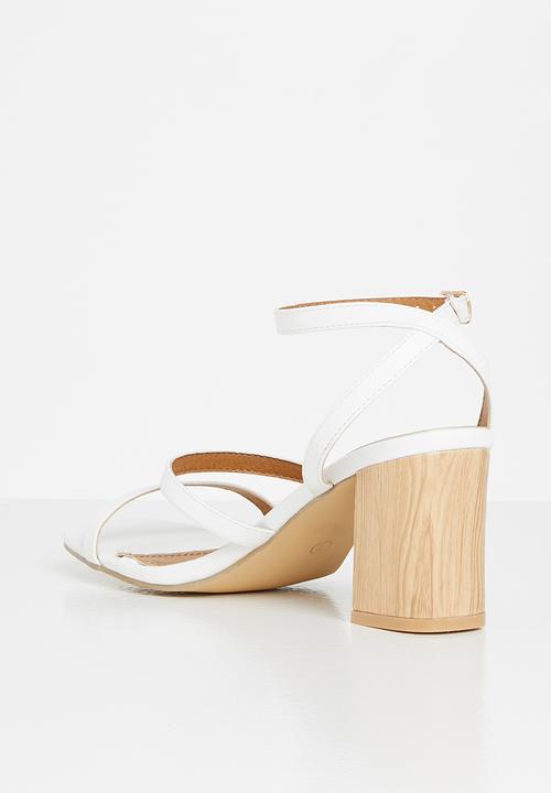 Superbalist - Kerry open block heel - white