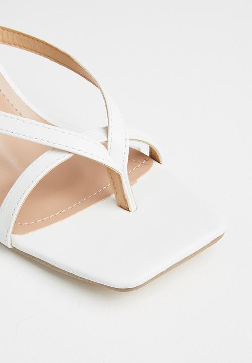 Superbalist - Liezel open stiletto heel - white