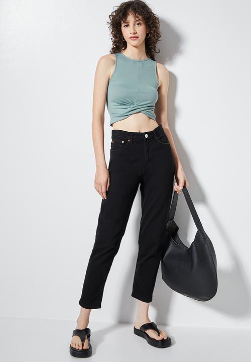 VELVET - Halter twist front top - duck egg