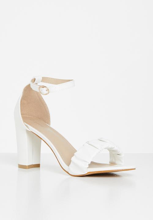 Superbalist - Haley open block heel - white
