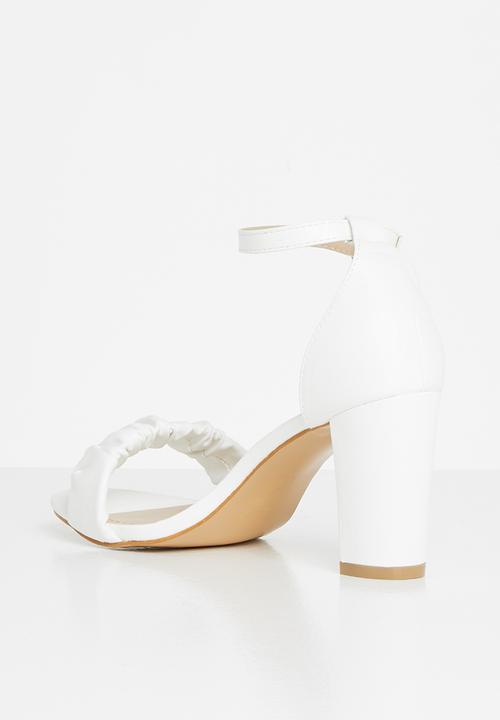 Superbalist - Haley open block heel - white