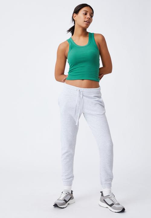 Cotton On - Slim fit trackpant - silver 