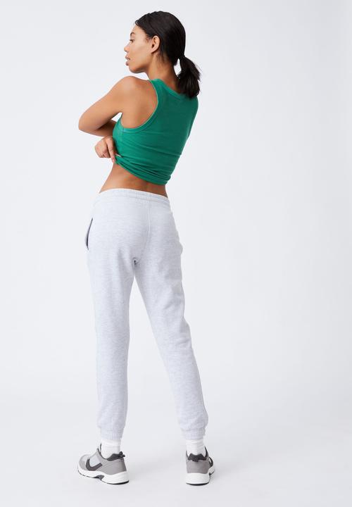 Cotton On - Slim fit trackpant - silver 