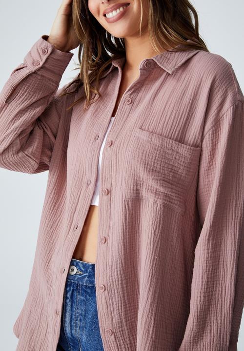 Cotton On - Savannah oversized shirt - zephyr
