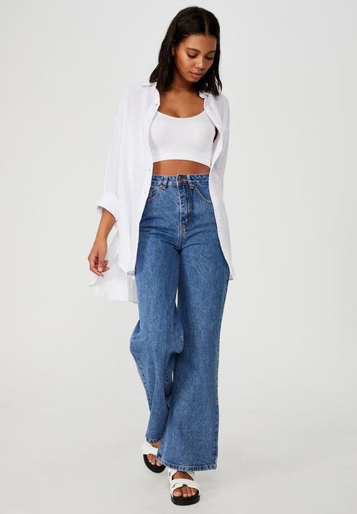 Cotton On - Savannah oversized shirt - white