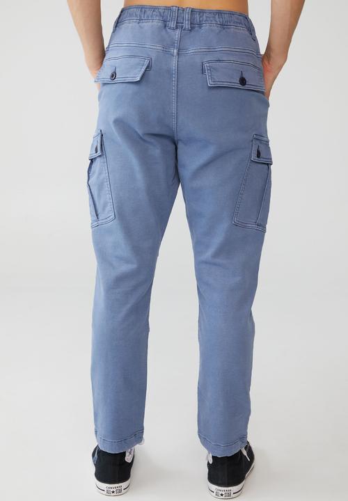 Cotton On - Military cargo pant - mid blue