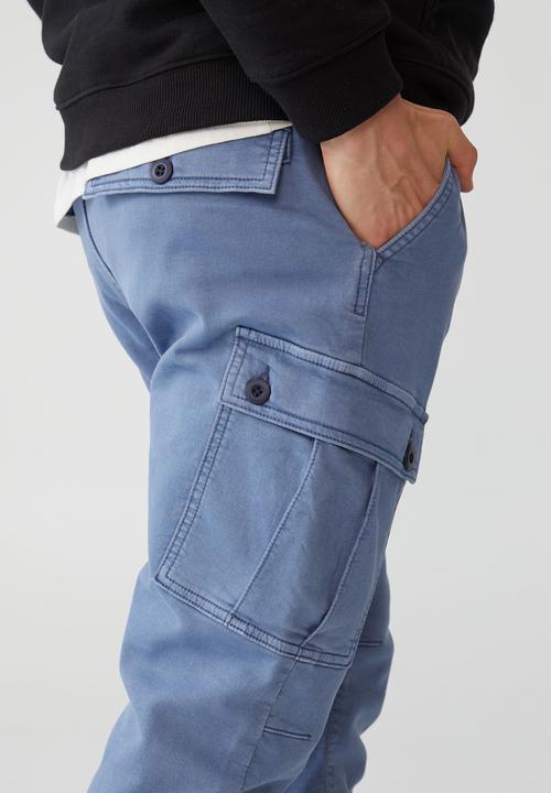 Cotton On - Military cargo pant - mid blue