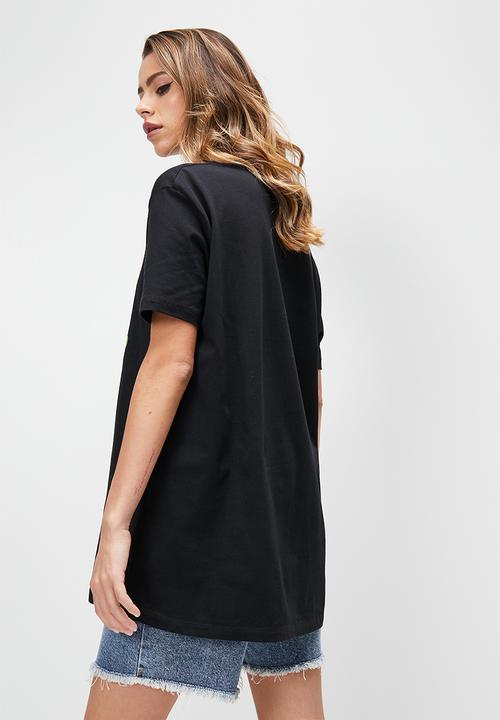 Blake - Graphic oversized tee - black