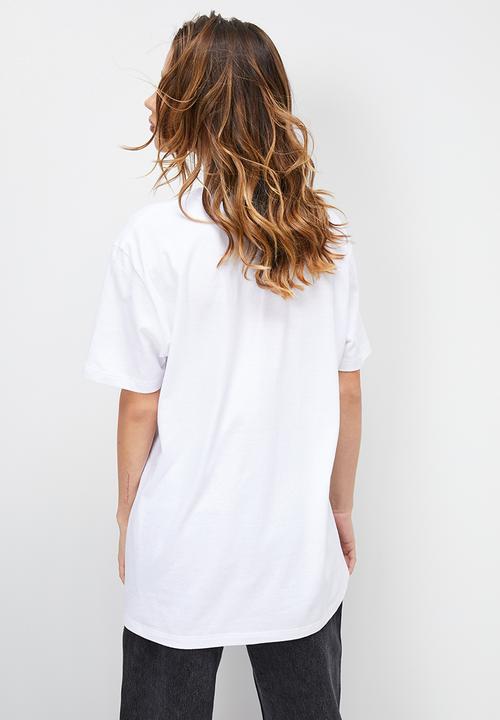 Blake - Oversized tee with print - white 