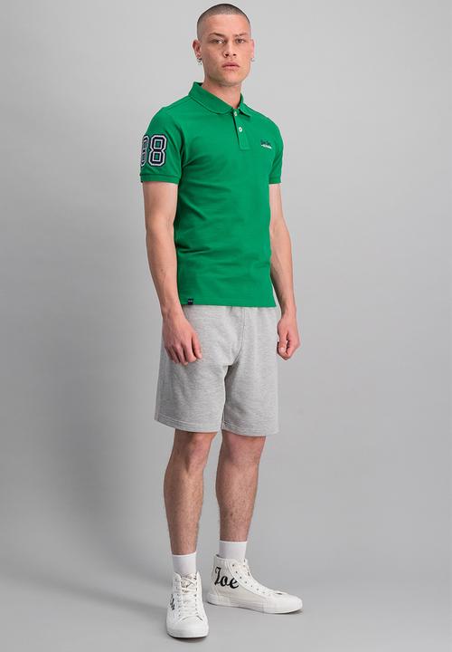 Aca Joe - Logo high square fleece shorts - grey 