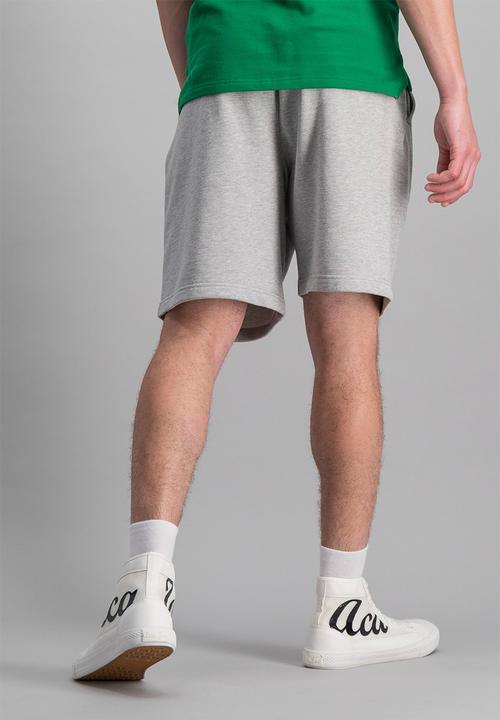 Aca Joe - Logo high square fleece shorts - grey 