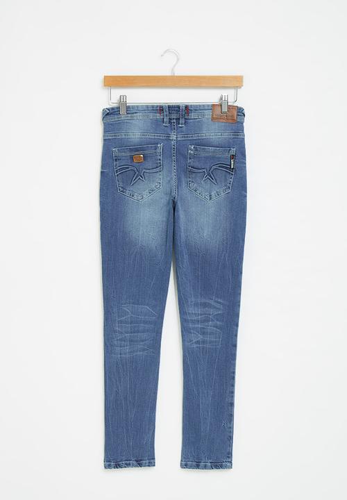 SOVIET - B grimaldo boys skinny denim  - lt indigo