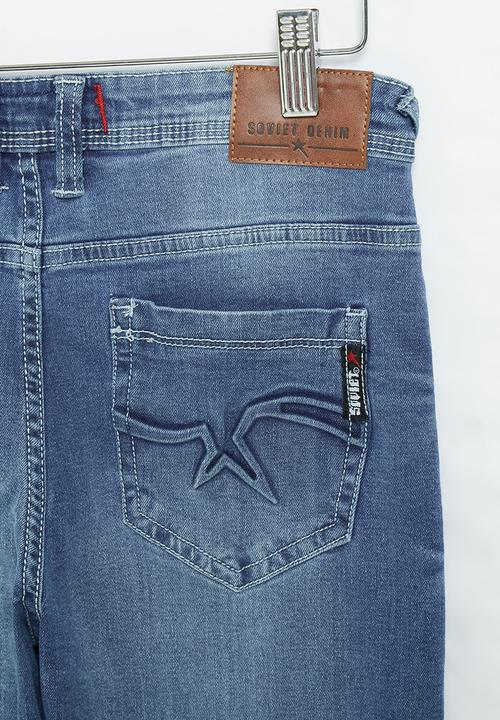 SOVIET - B grimaldo boys skinny denim  - lt indigo