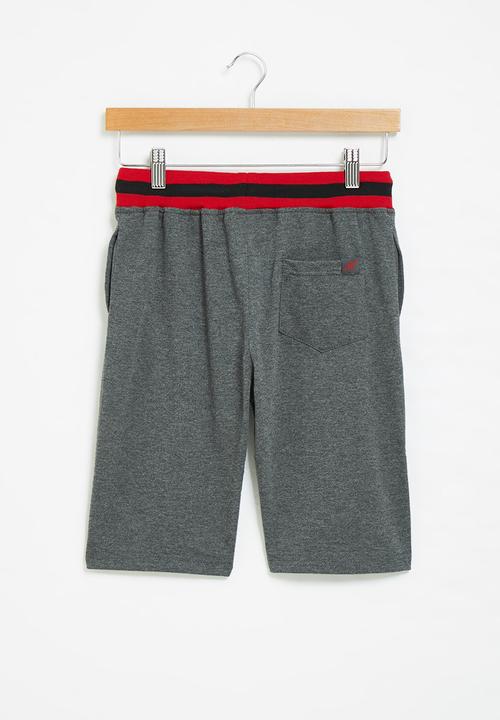 SOVIET - B rogue track shorts - grey melange