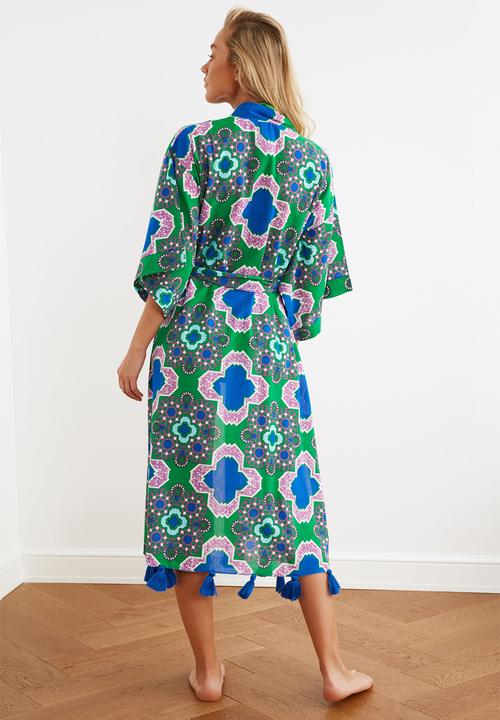 Trendyol - Saks kaftan - royal blue