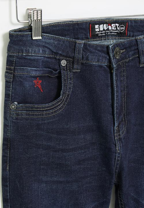 SOVIET - B peruzzi boys denim short - blue black