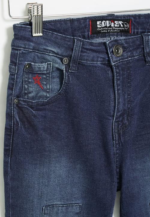 SOVIET - B gunnar boys denim short - blue black