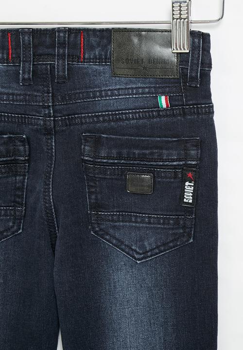 SOVIET - B mackey boys skinny denim  - blue black