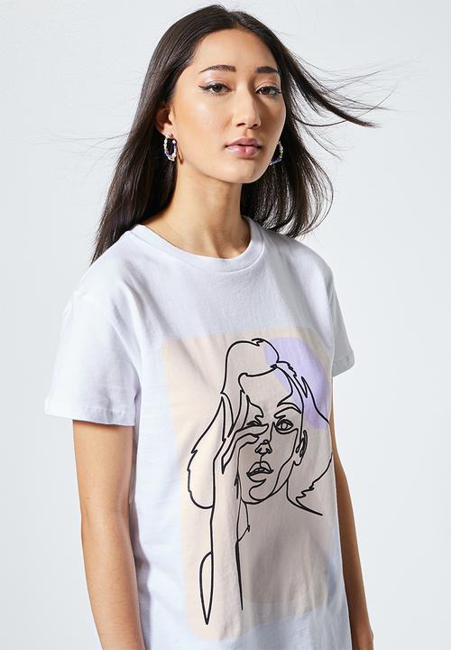 Superbalist - Pose graphic tee - white