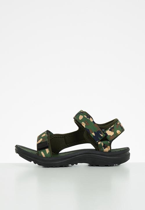 Pierre Cardin - Camo sandal - green