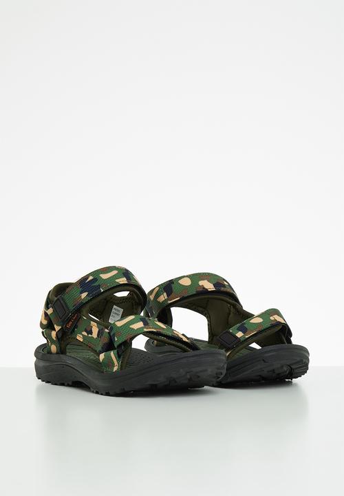 Pierre Cardin - Camo sandal - green