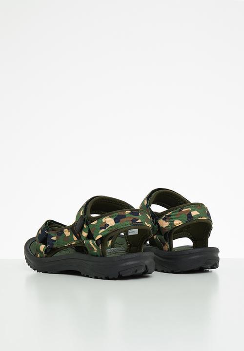 Pierre Cardin - Camo sandal - green