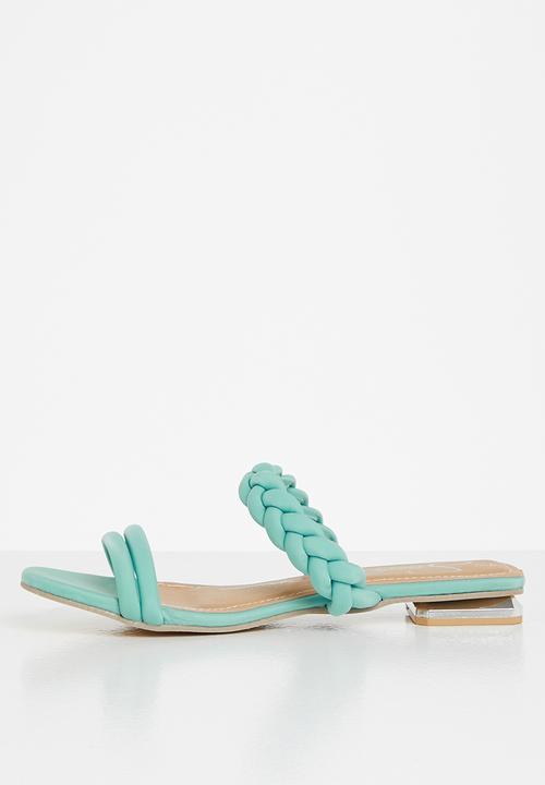 Seduction - Plaited sandal - teal
