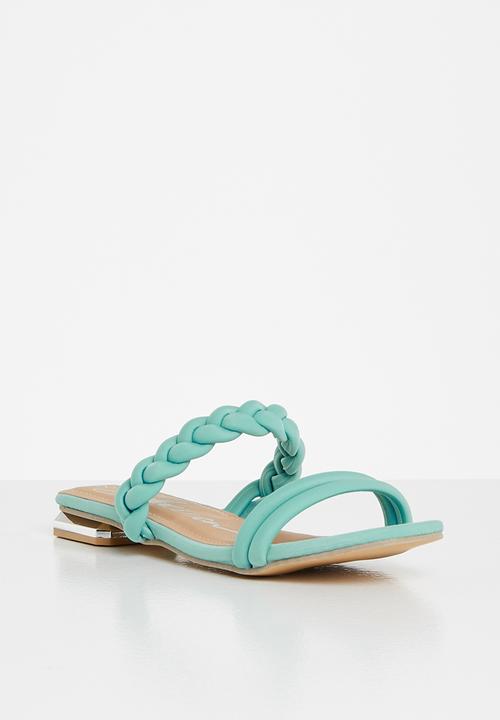 Seduction - Plaited sandal - teal