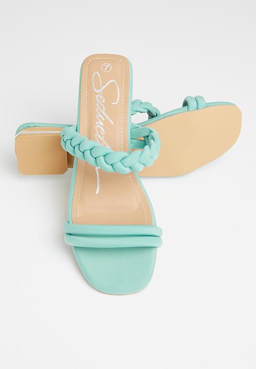 Seduction - Plaited sandal - teal