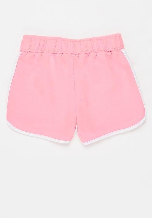 Pop Candy - 2 Pack retro short - light pink & grey melange