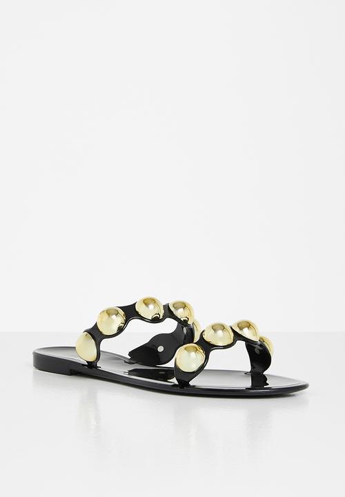 Steve Madden - Chrishelle slide - black & gold