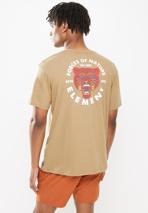 Element - Bite short sleeve tee - brown 