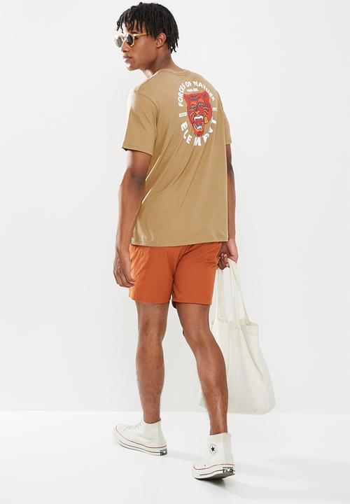 Element - Bite short sleeve tee - brown 